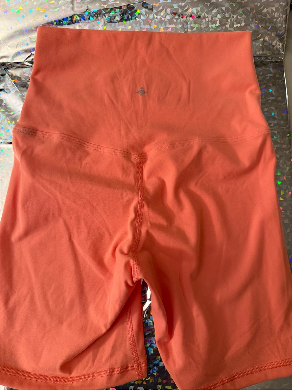 HALARA High-Waist Bike Shorts - Coral Orange